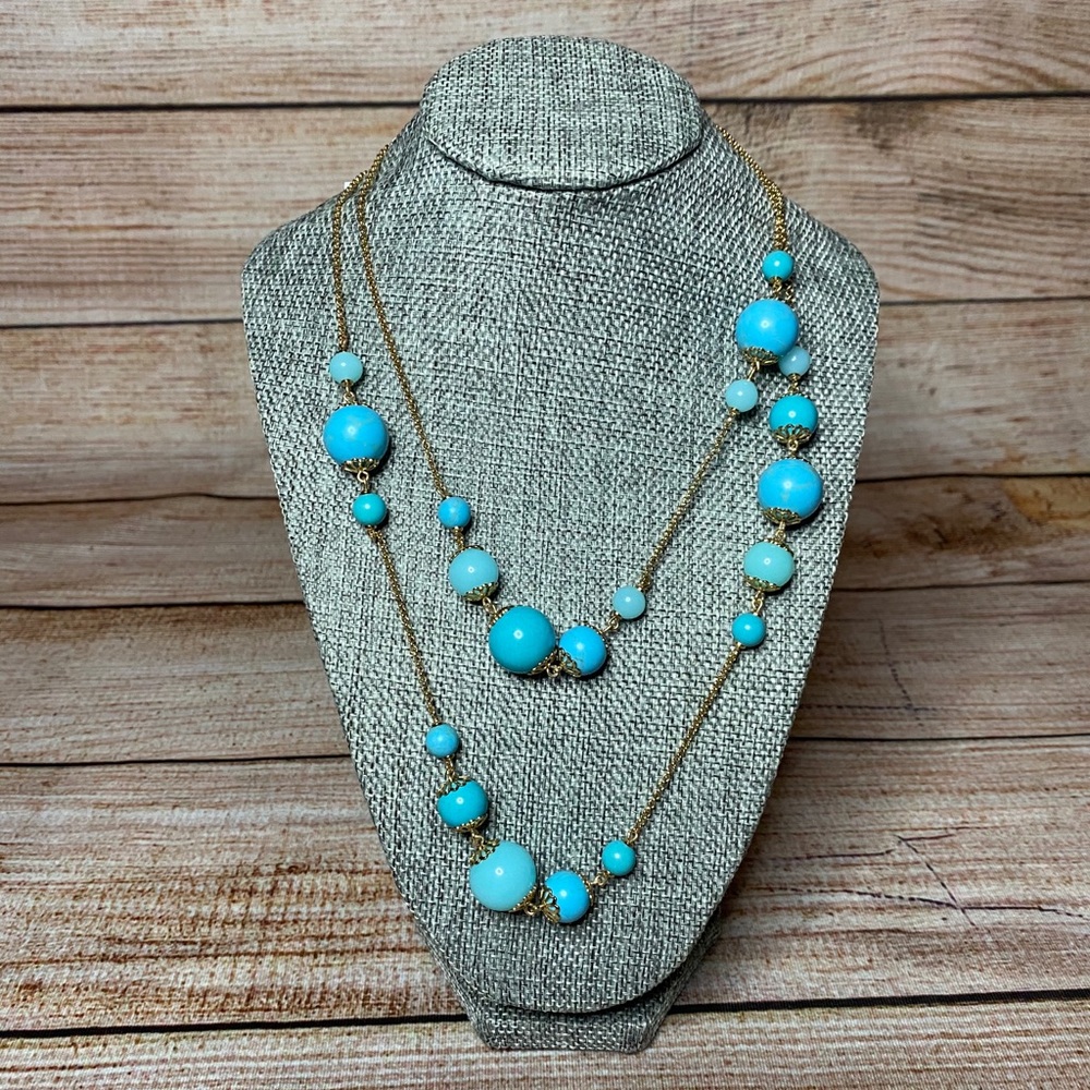 Kate Spade NWT “Start a Movement” Blue Necklace